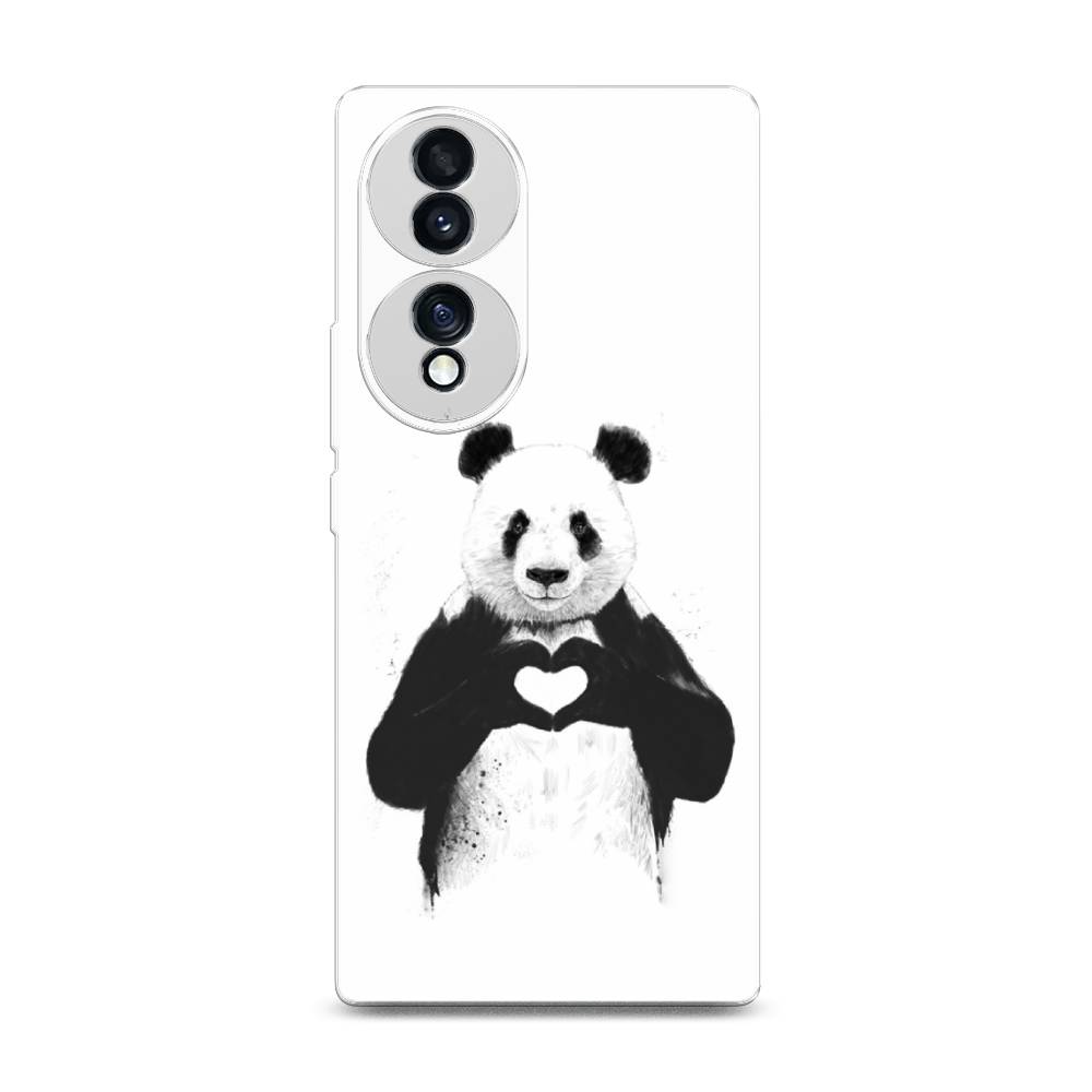 

Чехол Awog на Honor 70 "Панда love", Разноцветный, 6108250-10