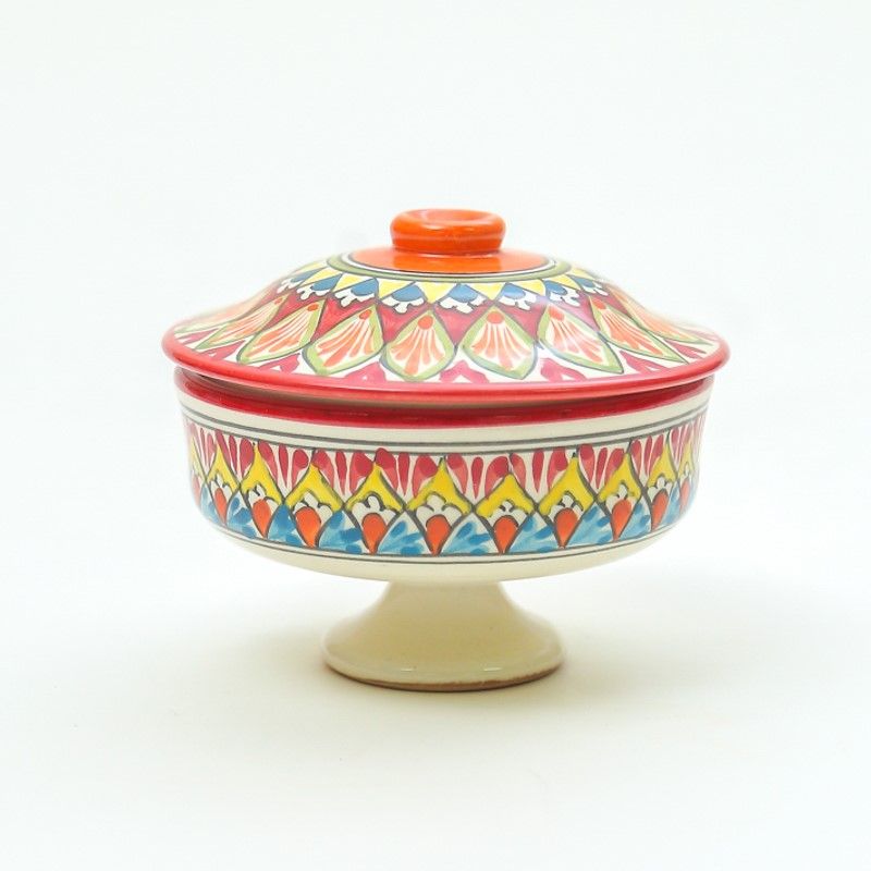 

Сахарница керамическая с ручной росписью 300 мл Узбекская посуда С11РМ221