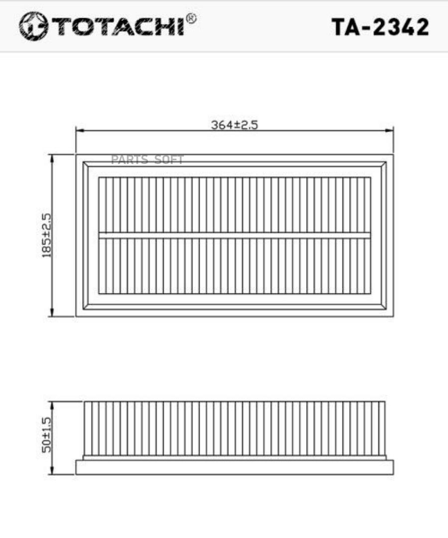 Фильтр воздушный TOTACHI TA-2342