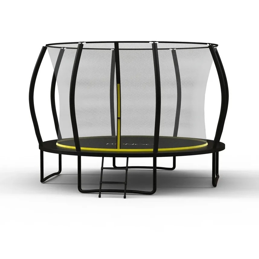 фото Батут каркасный trampoline inside 14ft 4,27 м с защитной сеткой и лестницей