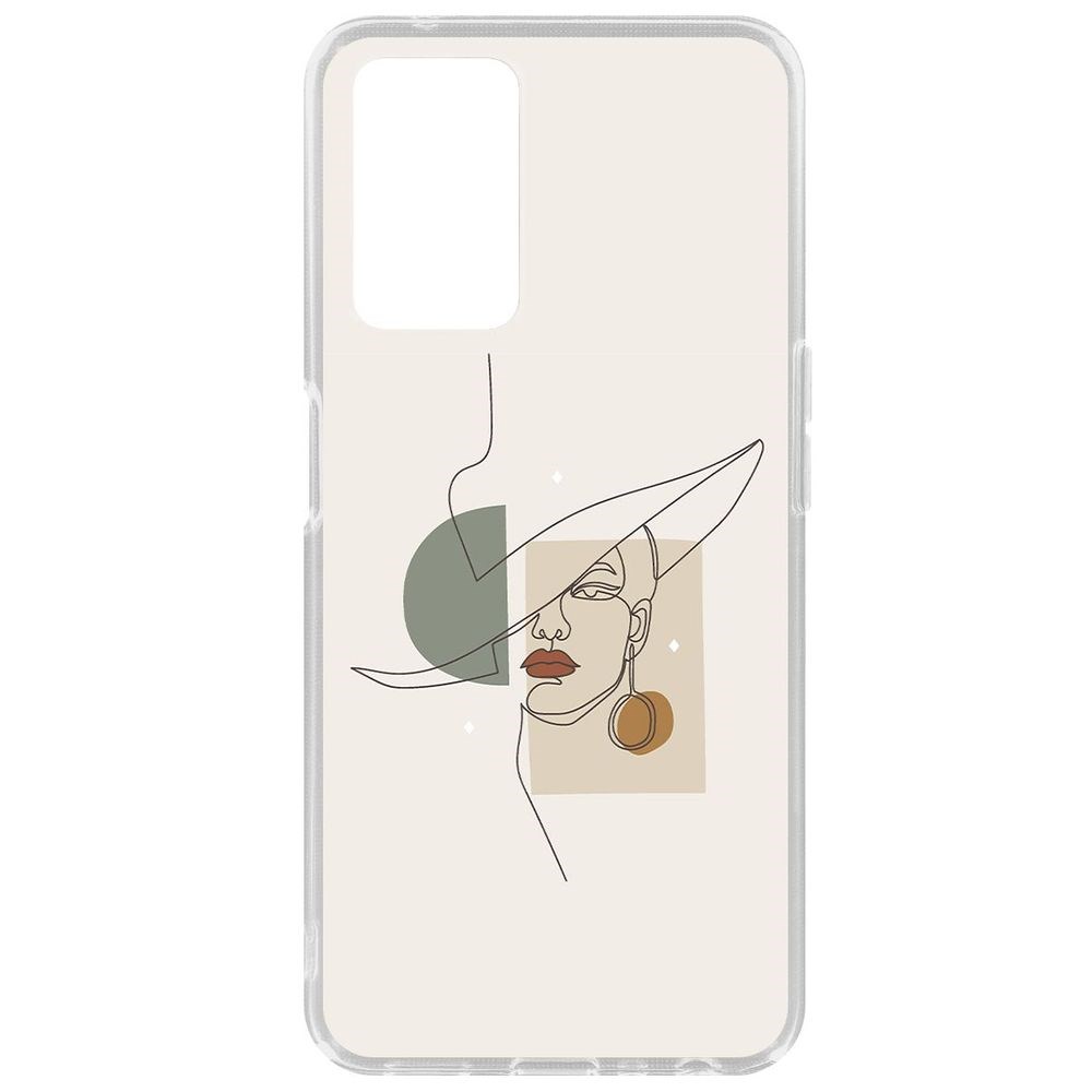 

Чехол Стиль для Oppo A96, Прозрачный