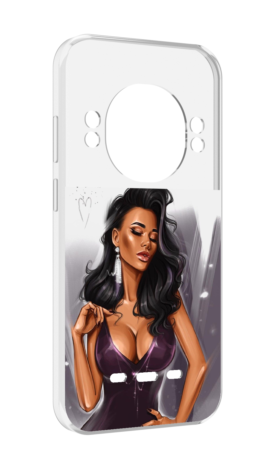 

Чехол MyPads нарисованная-девушка-в-фиолетовом-платье женский для UleFone Power Armor, Прозрачный, Tocco