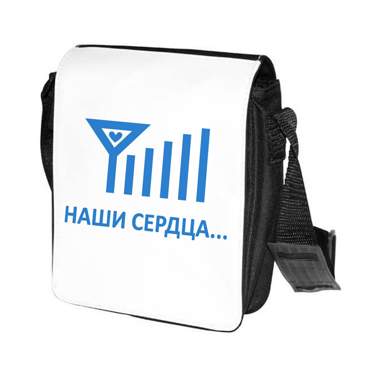 

Сумка унисекс CoolPodarok CN0114093 черно-белый, Черный;белый, CN0114093