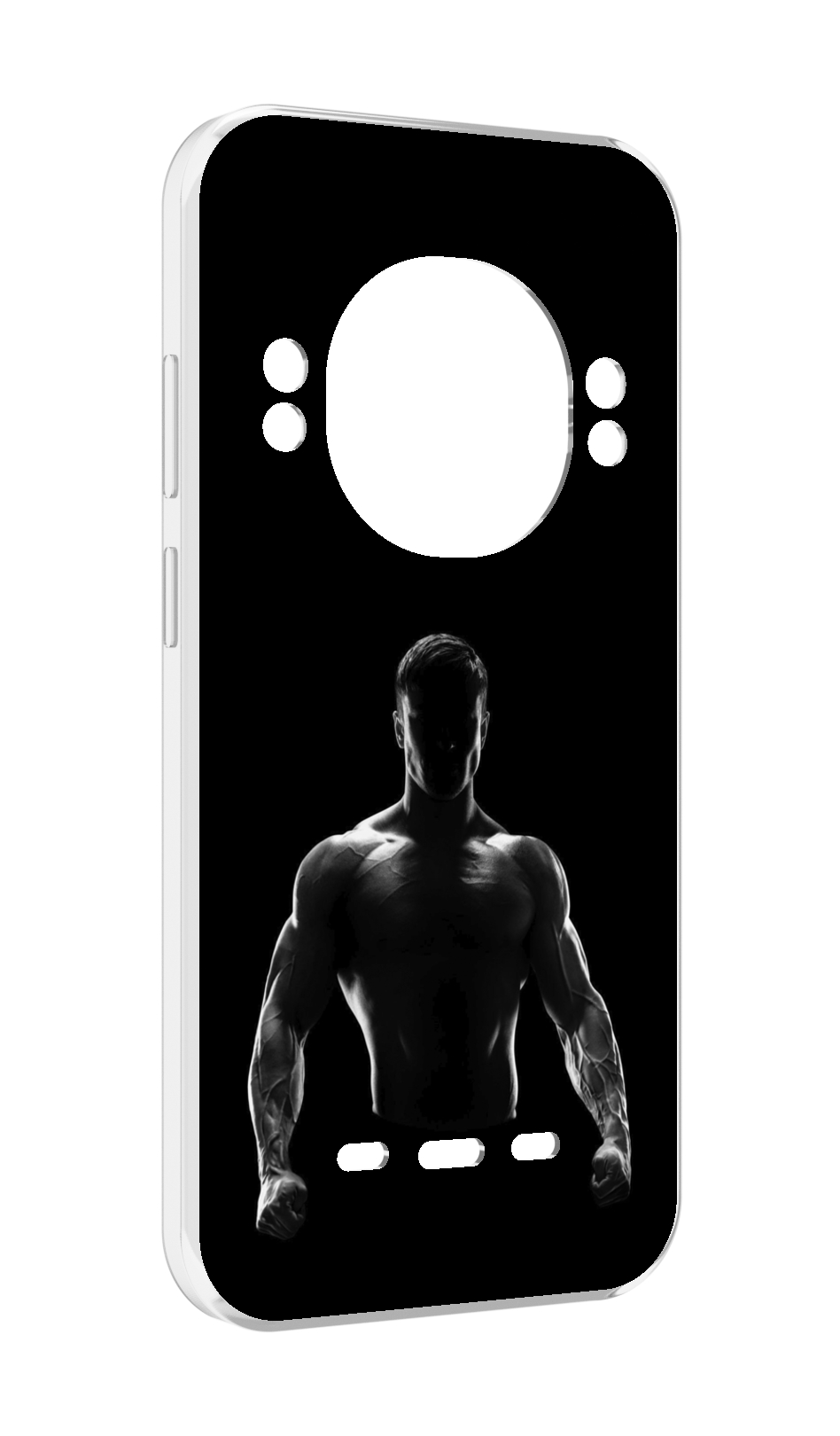

Чехол MyPads накаченный мужчина в тени мужской для UleFone Power Armor 16 Pro, Прозрачный, Tocco