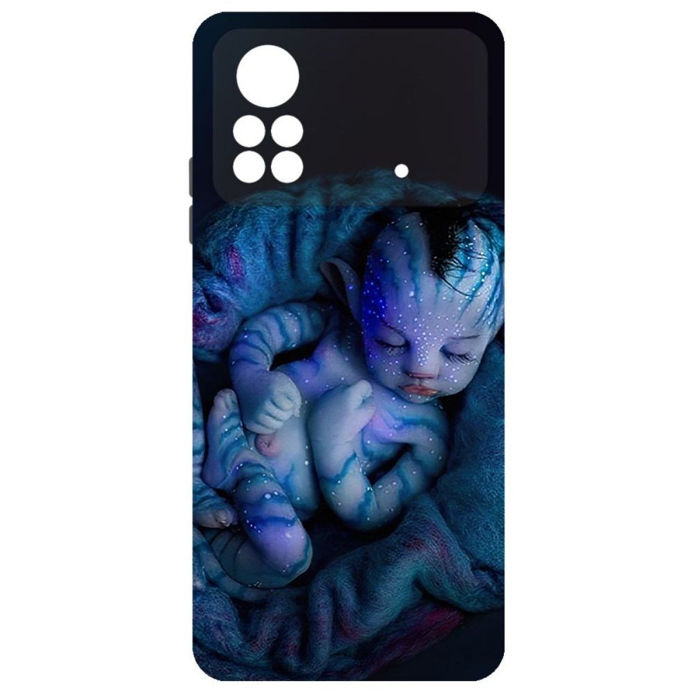 

Чехол-накладка Софт Аватар - Малышка для Xiaomi Poco X4 Pro 5G, Черный