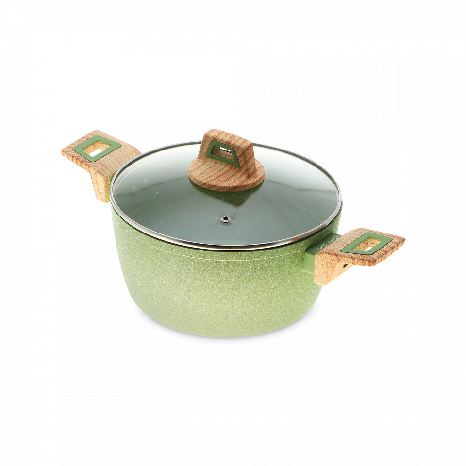 Кастрюля с крышкой, KITCHENSTAR, Olive Stone, 2,3 л, 20 см