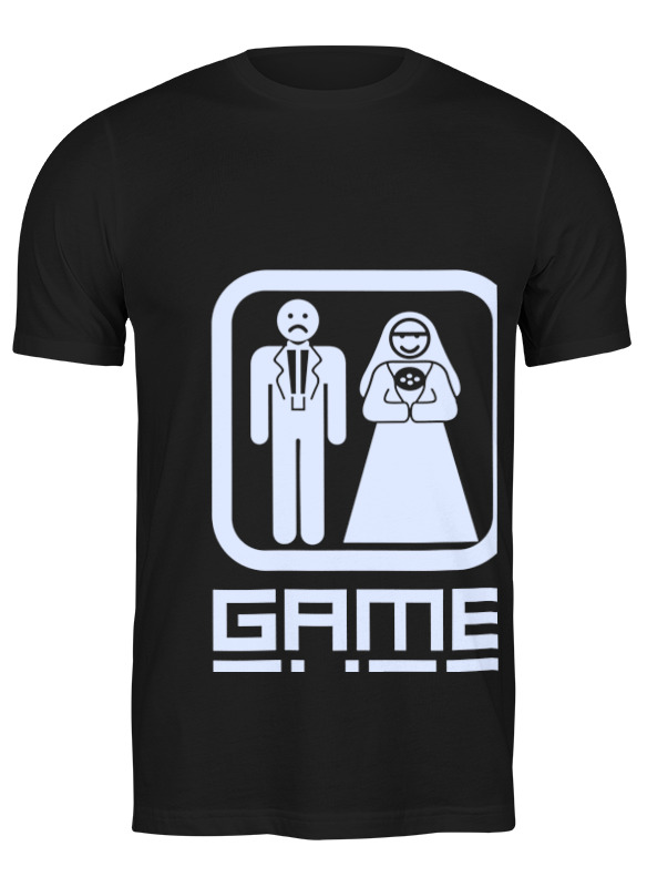 

Футболка мужская Printio Game over 3703484 черная L, Черный, Game over 3703484