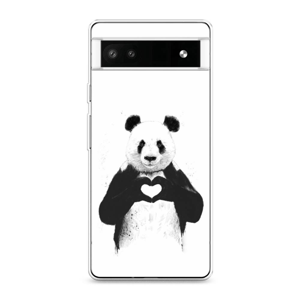 

Чехол Awog на Google Pixel 6A "Панда love", Разноцветный, 271150-10