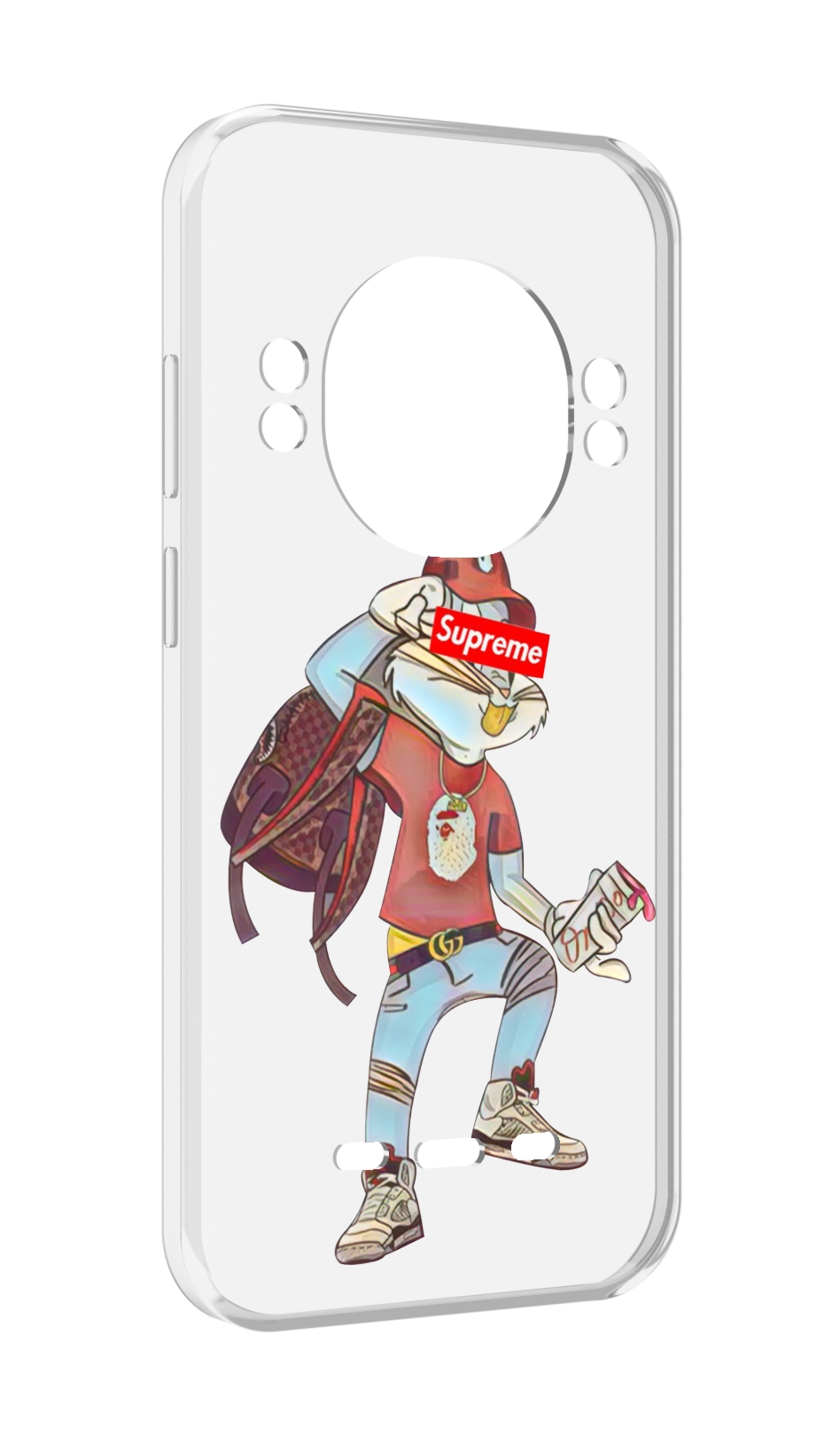 

Чехол MyPads моднявый-заяц детский для UleFone Power Armor 16 Pro, Прозрачный, Tocco
