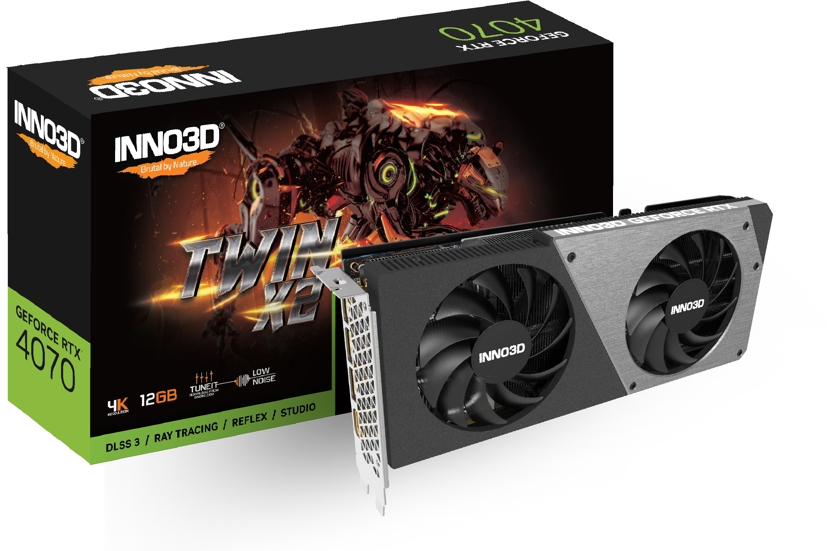 Видеокарта Inno3D GeForce RTX 4070 TWIN X2