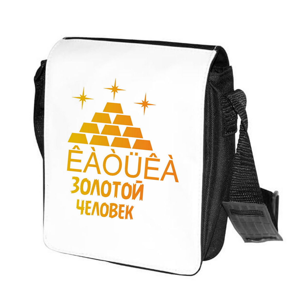 

Сумка унисекс CoolPodarok CN0113664 черно-белый, CN0113664