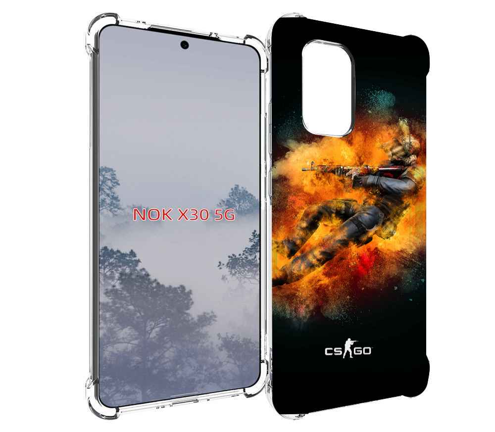 

Чехол MyPads CS-go-Контр-террорист мужской для Nokia X30 5G, Tocco