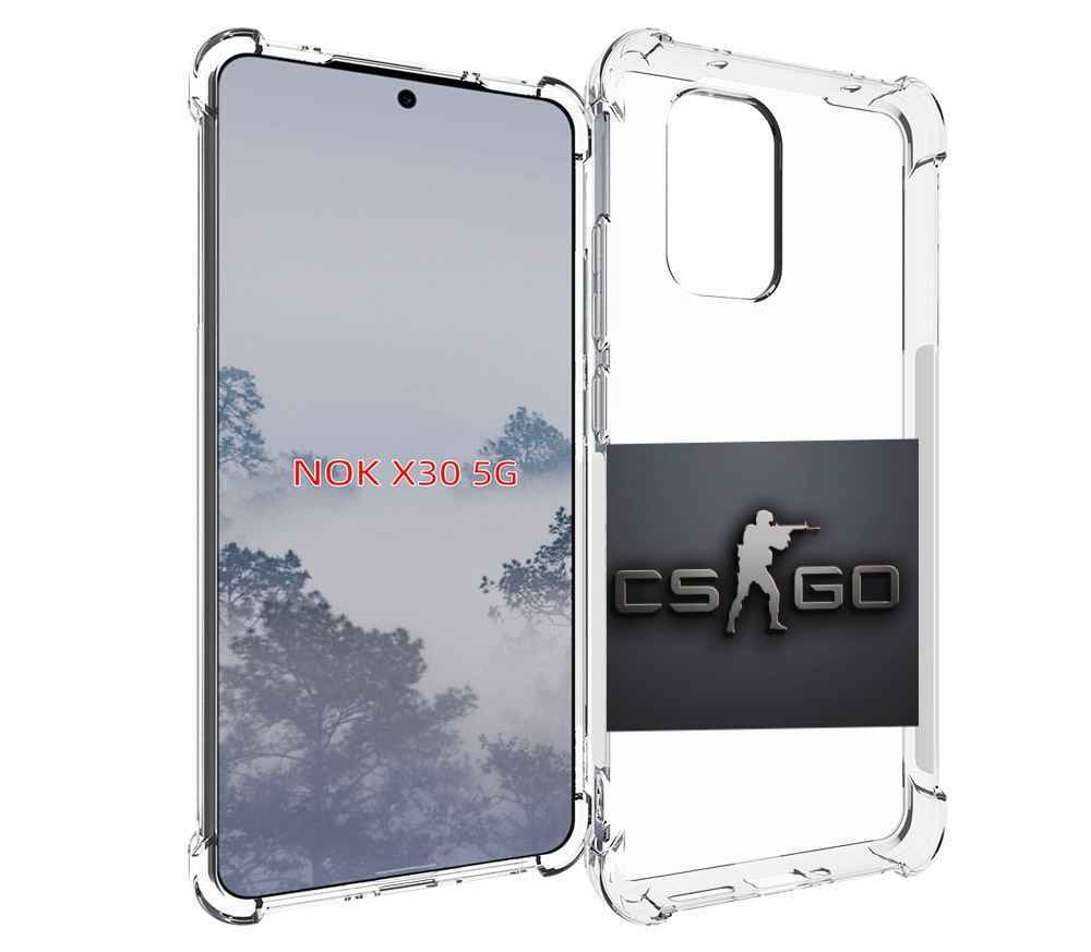 

Чехол MyPads CS go логотип мужской для Nokia X30 5G, Tocco