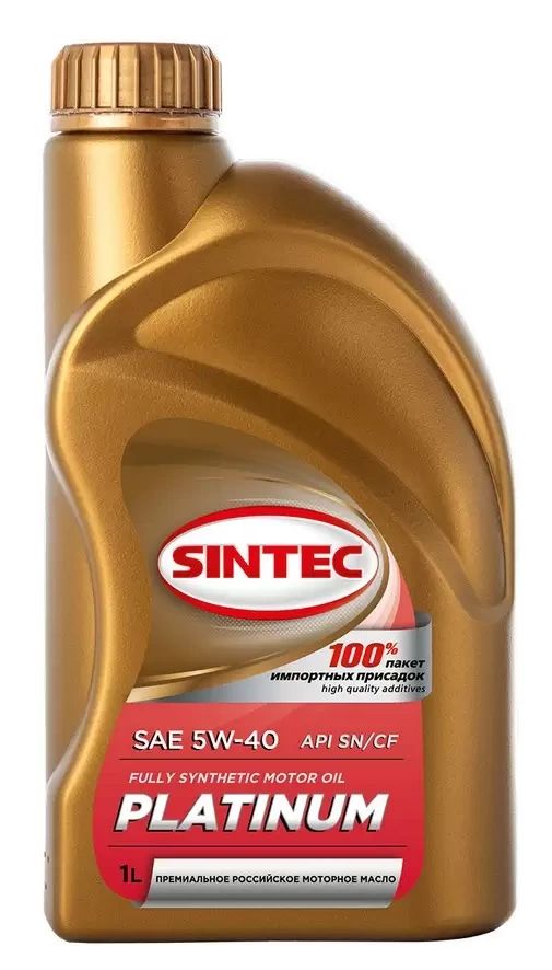 Моторное масло SINTEC синтетическое PLATINUM SAE 5W40 API SN/CF 1л