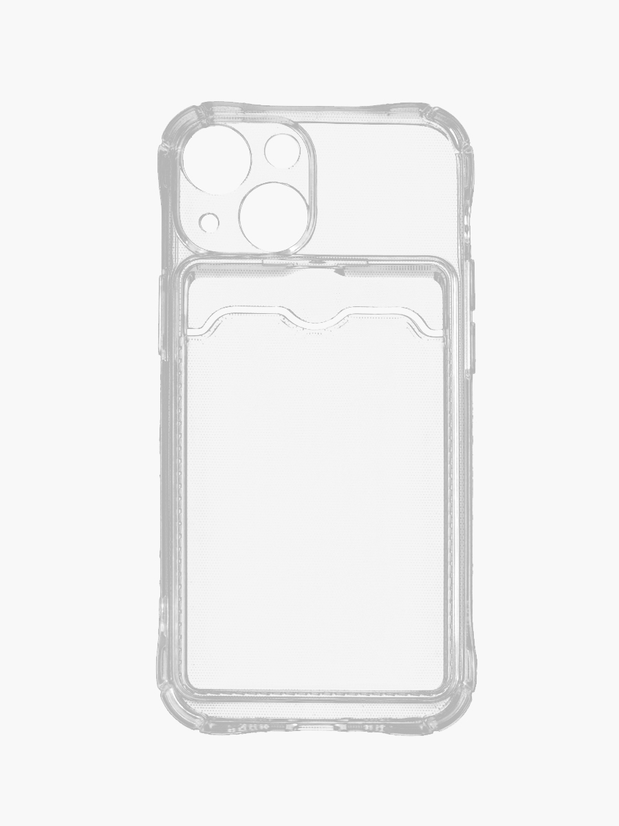 Чехол для Apple iPhone 13 Mini защита камеры, с карманом для карт