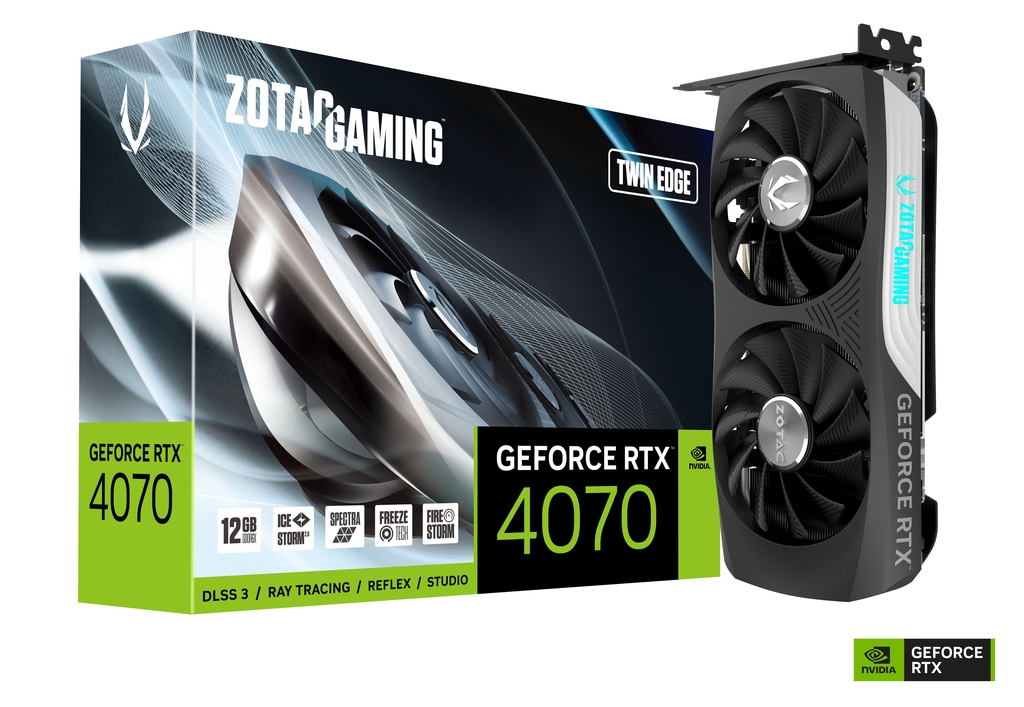 Видеокарта Zotac GAMING GeForce RTX 4070 Twin Edge (ZT-D40700E-10M)