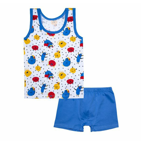 

Комплект нижнего белья Prosto tak, молочный/голубой, р. 86, Белый;голубой