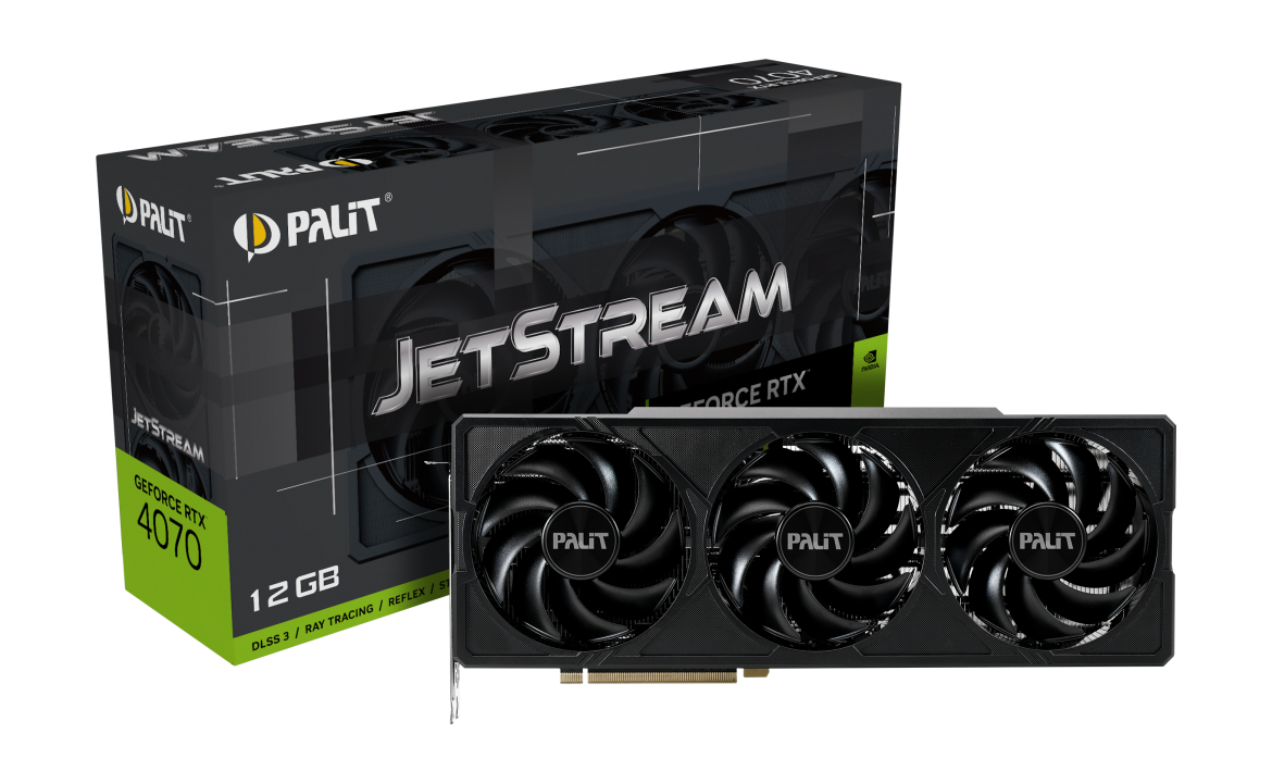 Видеокарта Palit GeForce RTX 4070 JetStream (NED4070019K9-1047J)