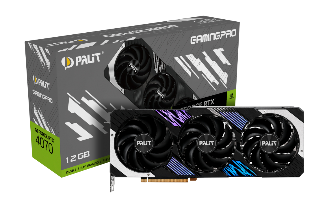 Видеокарта Palit GeForce RTX 4070 GamingPro (NED4070019K9-1043A)