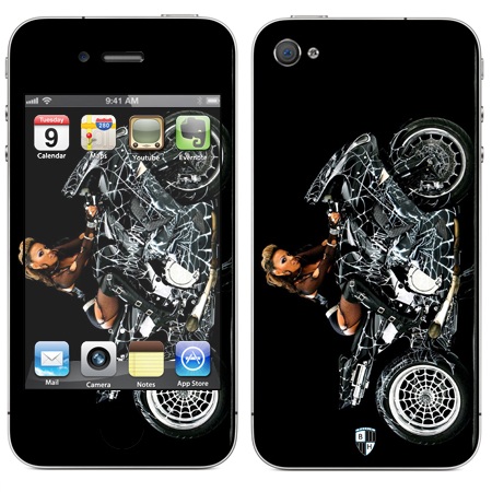 

Наклейка виниловая Black Horn для iPhone 4/4S (Mo 03)