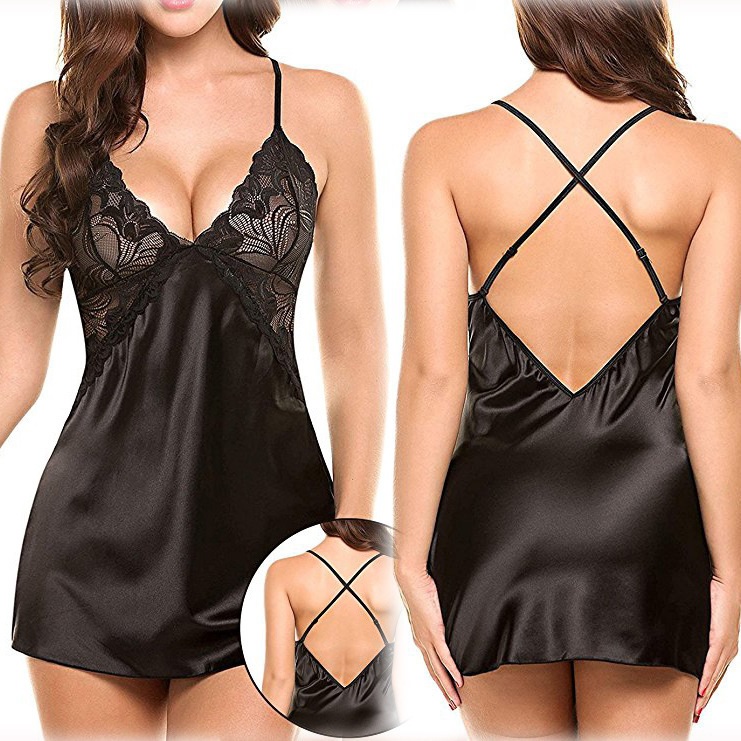 

Пеньюар YEMI П1225 черный, р-р onesize, П1225