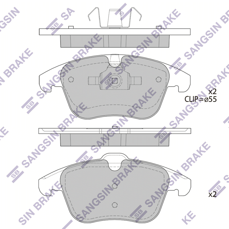 фото Колодки торм.пер. sangsin brake sp2101f