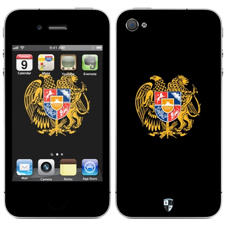 

Наклейка виниловая Black Horn для iPhone 4/4S (Lo 18)