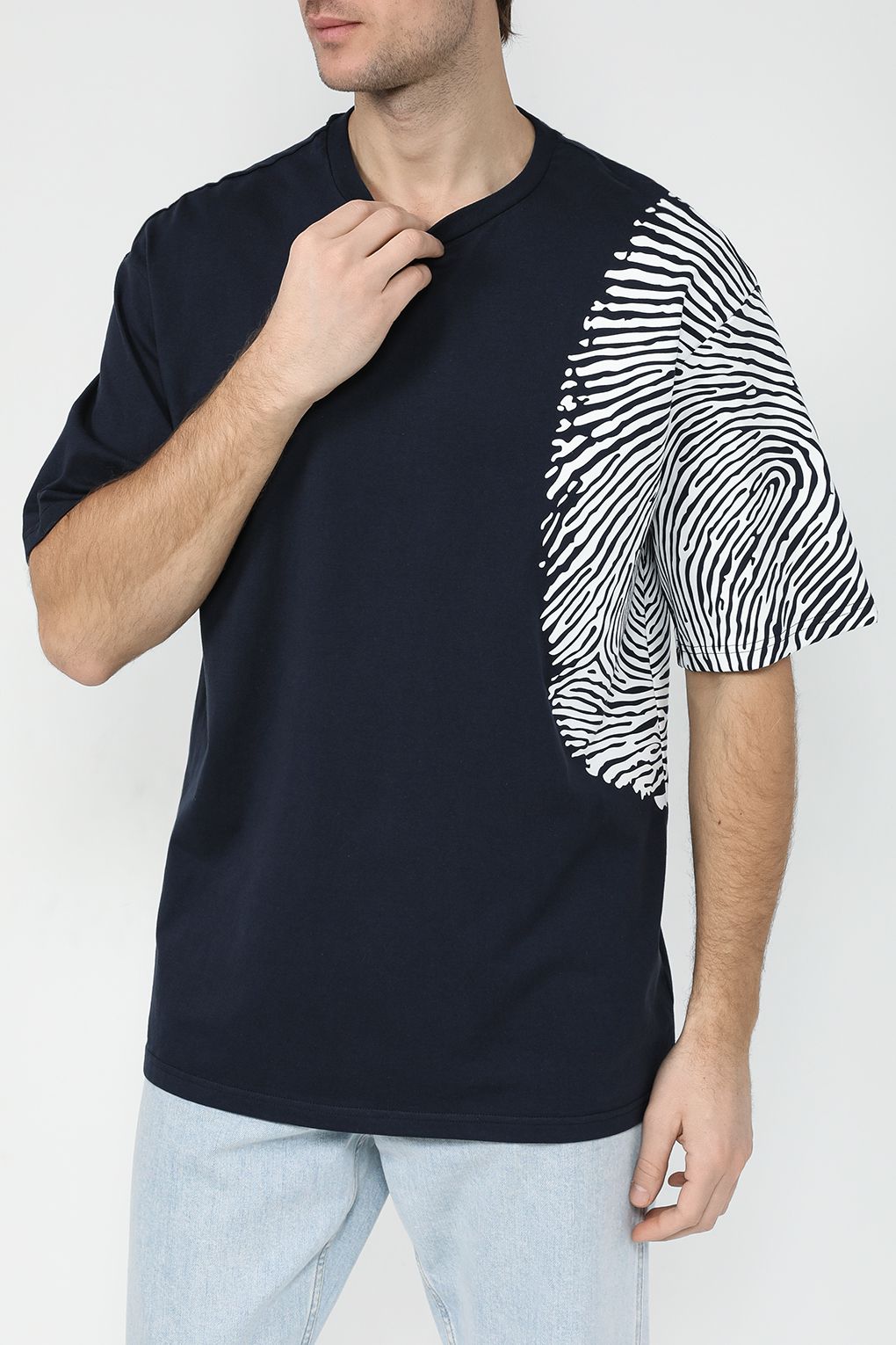 

Футболка мужская MARCO DI RADI MDR231212261-205 синяя 2XL, Синий, MDR231212261-205