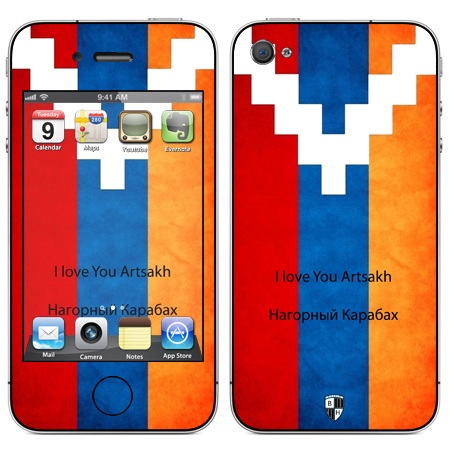 

Наклейка виниловая Black Horn для iPhone 4/4S (Lo 16)