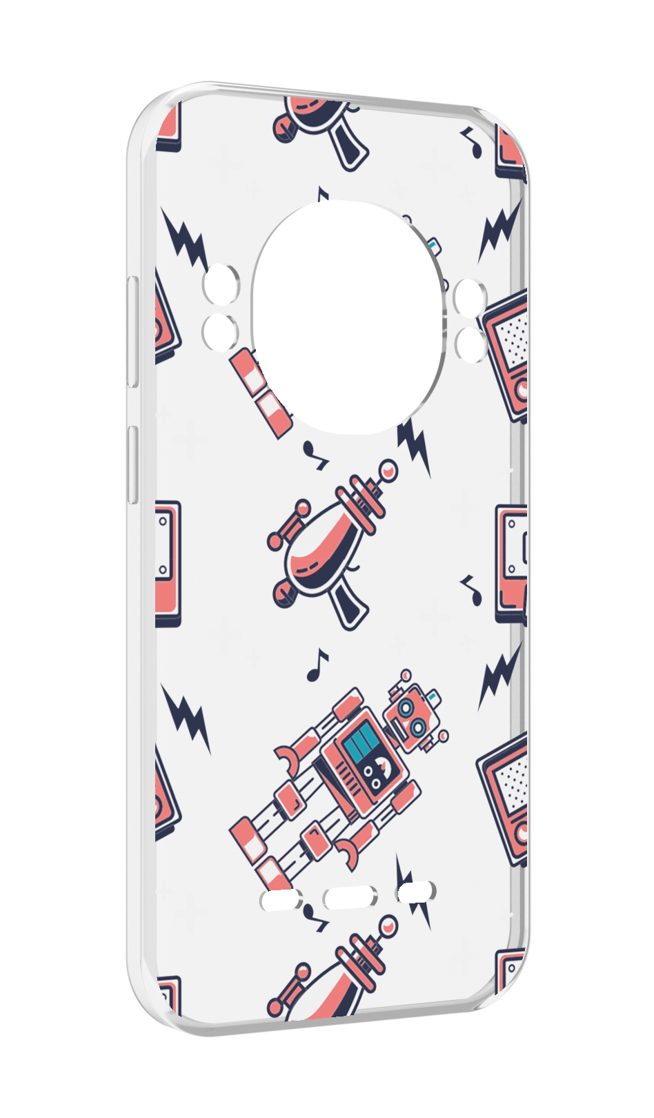 

Чехол MyPads мини-роботы для UleFone Power Armor 16 Pro, Прозрачный, Tocco