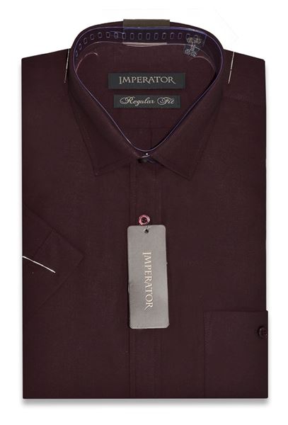 

Рубашка мужская Imperator Maroon-ПК бордовая 40/176-182, Бордовый, Maroon-ПК