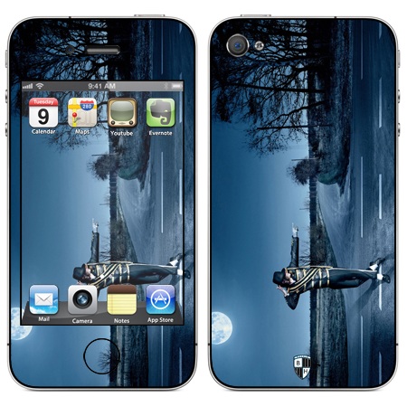 

Наклейка виниловая Black Horn для iPhone 4/4S (Le 04)
