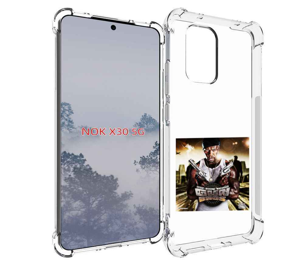 

Чехол MyPads 50 Cent - Gun Bros для Nokia X30 5G, Tocco