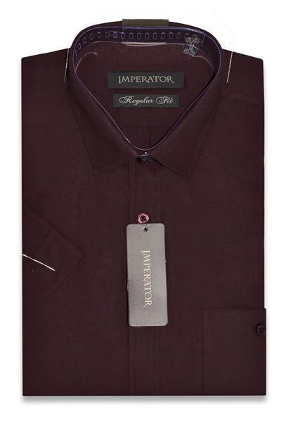 

Рубашка мужская Imperator Maroon-ПК бордовая 38/170-176, Бордовый, Maroon-ПК