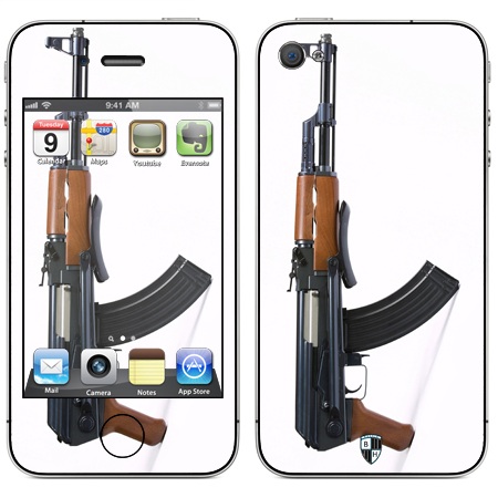 

Наклейка виниловая Black Horn для iPhone 4/4S (Gu 08)