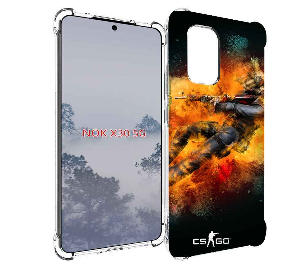 

Чехол MyPads CS-go Контр-террорист для Nokia X30 5G, Tocco