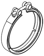 

Dinex Хомут Глушителя Volvo (D=152Мм) (Евро-6) Dinex