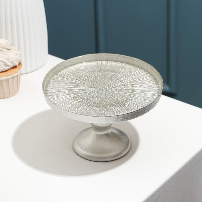 

Блюдо на ножке «Кувшинка Нимфея», стеклянное, d=16 см