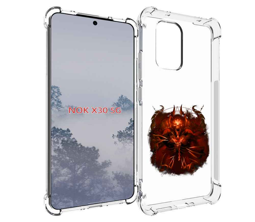 

Чехол MyPads яркий демон для Nokia X30 5G, Tocco