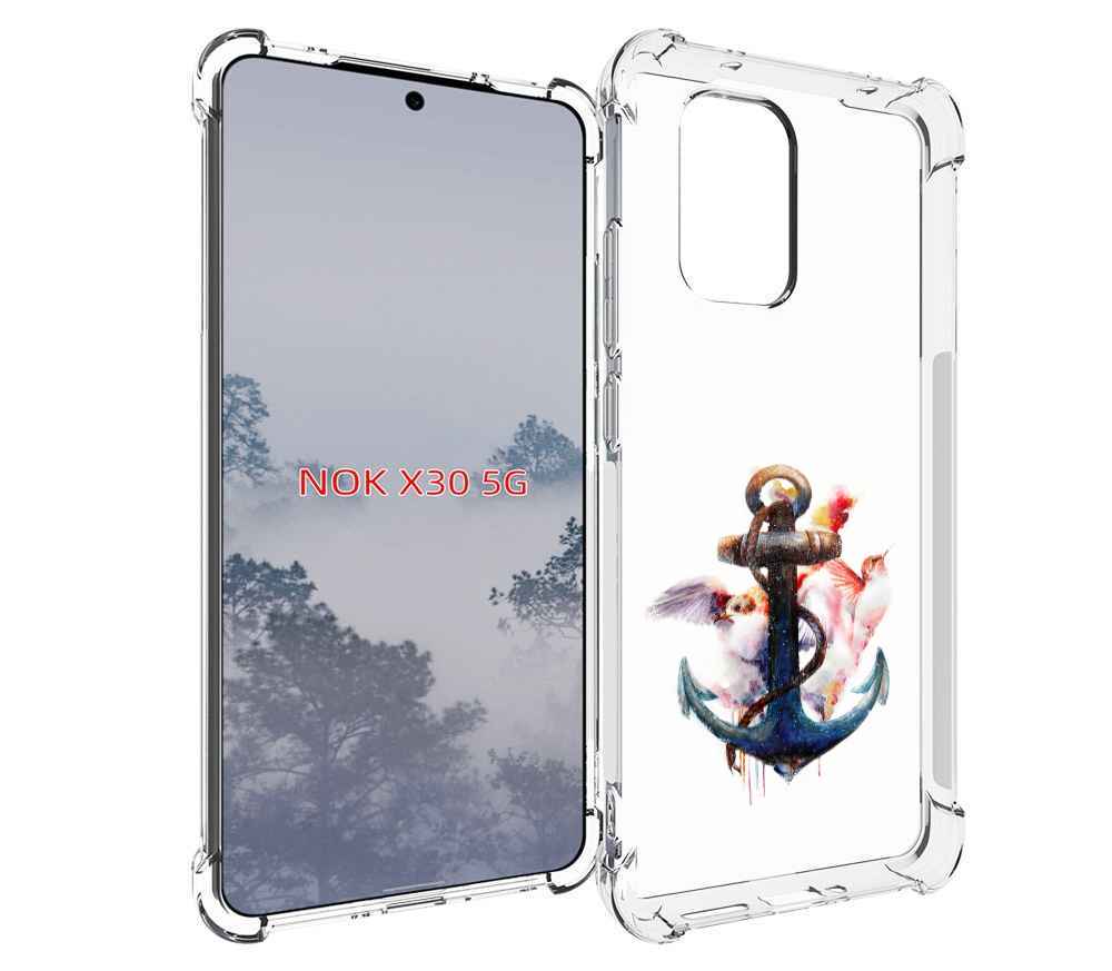 

Чехол MyPads якорь с птицами для Nokia X30 5G, Tocco