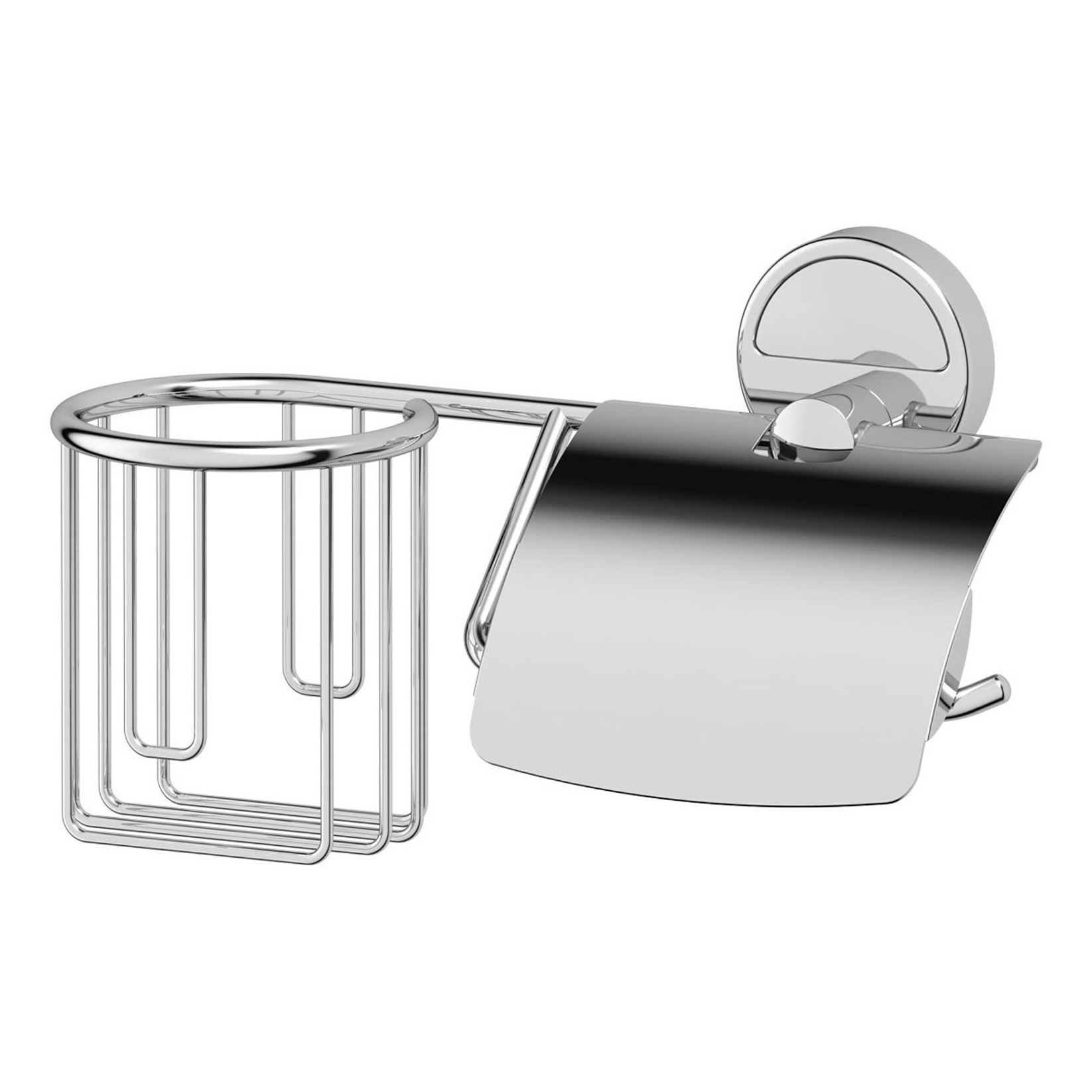 Держатель для освежителя воздуха и туалетной бумаги FBS Luxia с крышкой хром