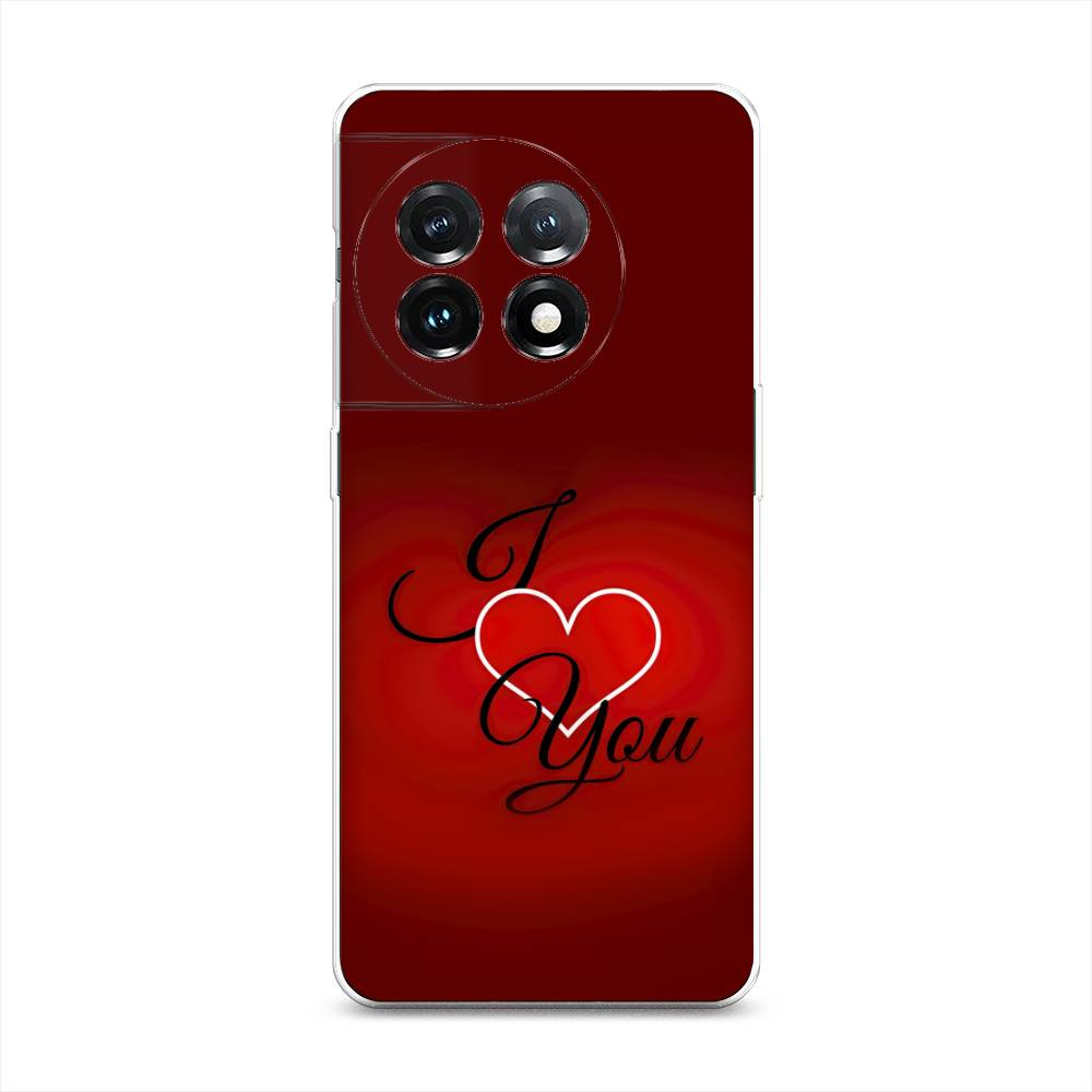 

Чехол Awog на OnePlus 11 "I love you 3", Красный;черный, 153650-6