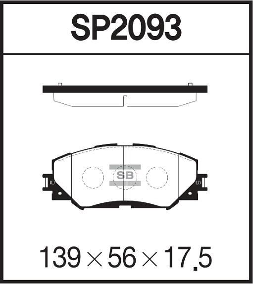 

Тормозные колодки Sangsin brake передние sp2093