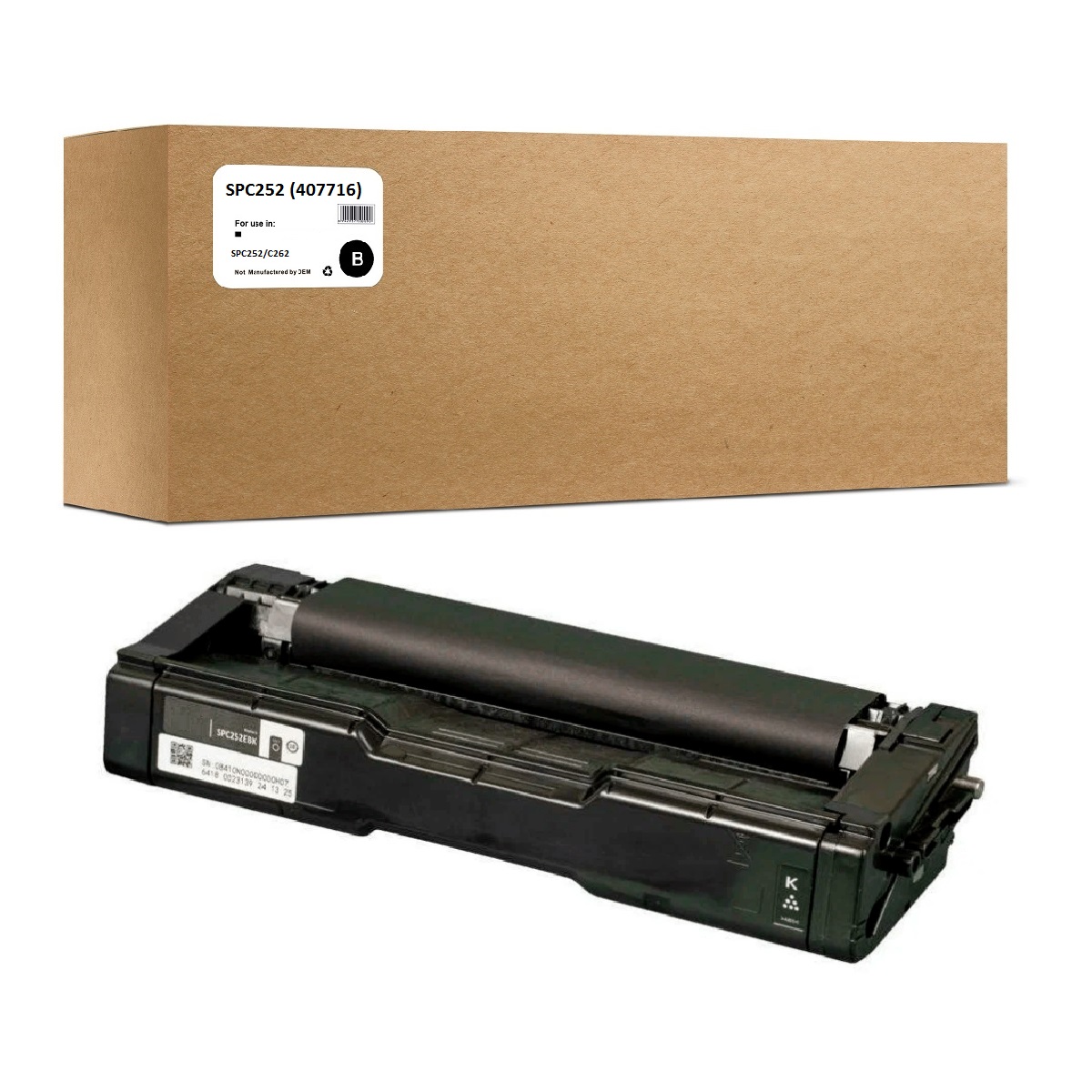 

Картридж OEM SPC252 для Ricoh SPC252/С262 6.5К Black Coompatible, Черный, OEM SPC252Bk (407716)