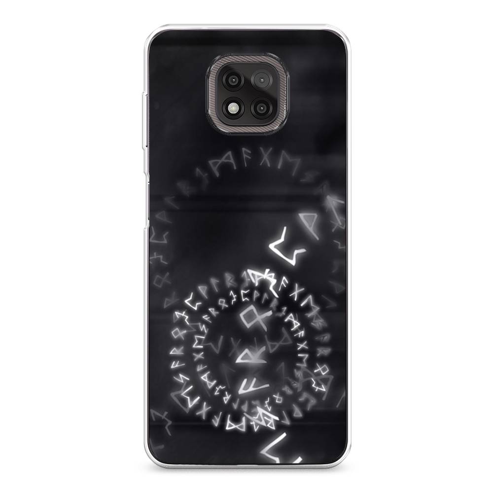 

Чехол на Motorola Moto G Power 2021 "Руны", Серый;черный, 242750-3