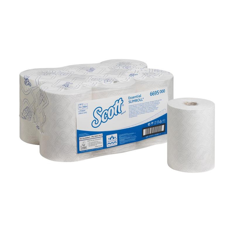 фото Полотенца бумажные в рулонах kimberly clark essential slimroll scott