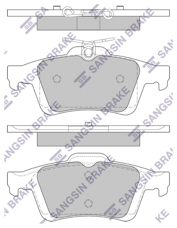 

Колодки задние FORD FOCUS II SP2091