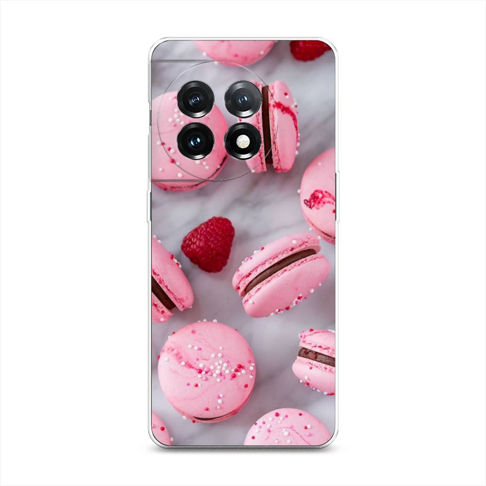 

Чехол Awog на OnePlus 11 "Макарони с малиной", Серый;розовый, 153650-10