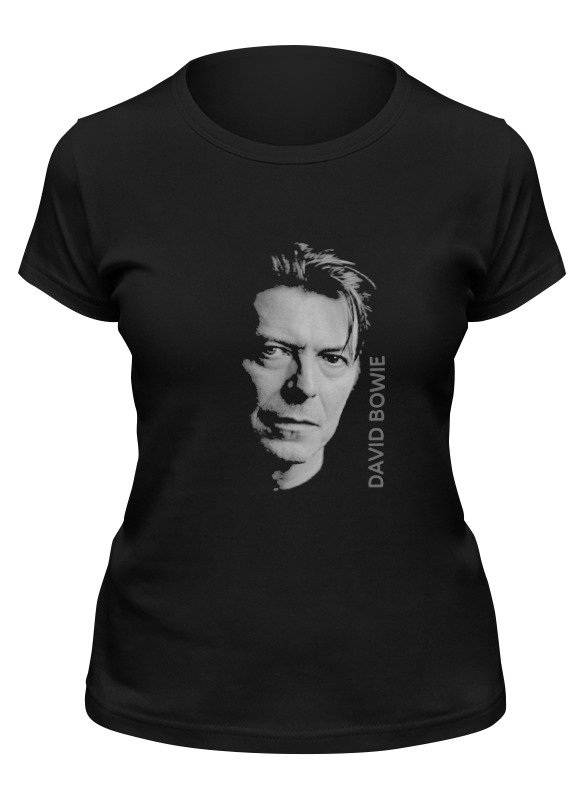 

Футболка женская Printio David bowie черная XL, Черный, David bowie