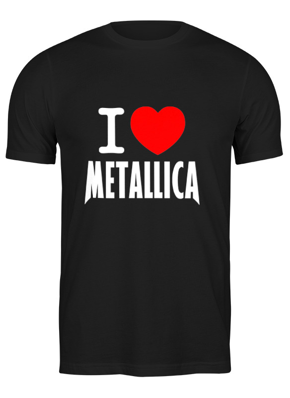 

Футболка унисекс Printio «i love metallica» черная S, Черный, «i love metallica»